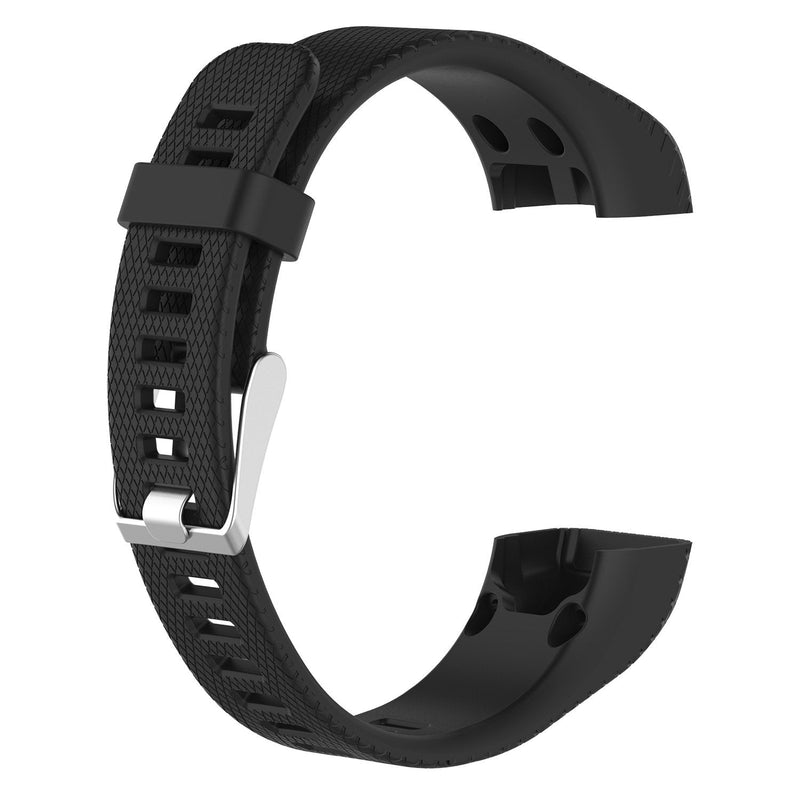 HUABAO Watch Strap Compatible with Garmin vivosmart HR+/ Approach X10/X40,Adjustable Silicone Sports Strap Replacement Band for Garmin vivosmart HR+/Approach X10/X40 Smart Watch Black&Blue - BeesActive Australia