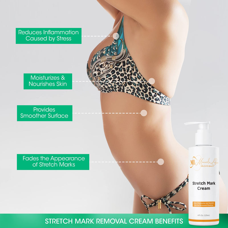 Advanced Stretch Mark Removal Cream | Postpartum cream | Pregnancy Gift | Natural moisturizer cream | Organic Skin Care Lotion For Men & Women | Cellulite Remover – 4Oz - BeesActive Australia