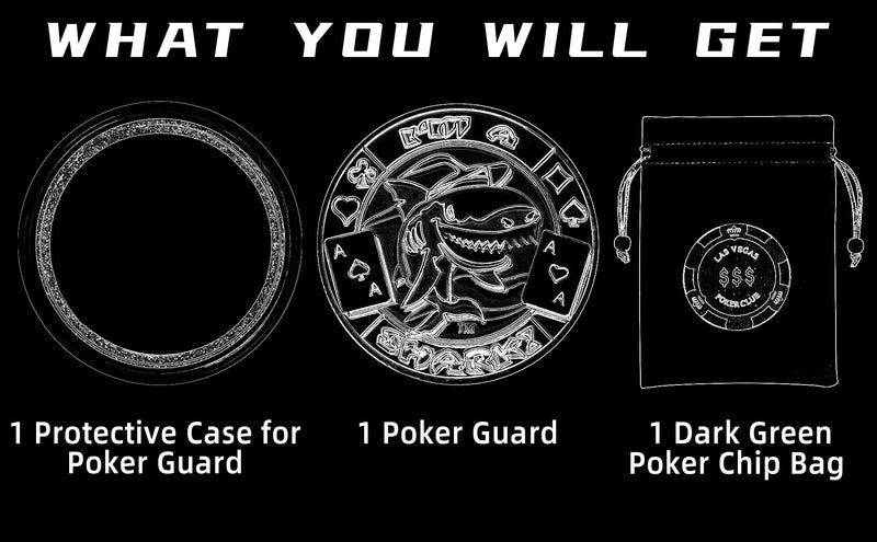 Poker Guard, Weights for Poker, Poker Gifts for Men, Poker Card Protector, Poker Accessories, Coin Collectibles, Poker Chips Coin with Plastic Case (Big Slick) - BeesActive Australia