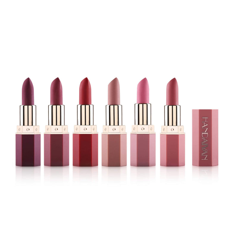 Wismee Matte Lipstick Set Beauty Makeup Lipstick for Women Long Lasting Nutritious Velvet Lip Stick Soft and Delicate Lipstick Pack Make up Cosmetic Set (6 Pack) - BeesActive Australia