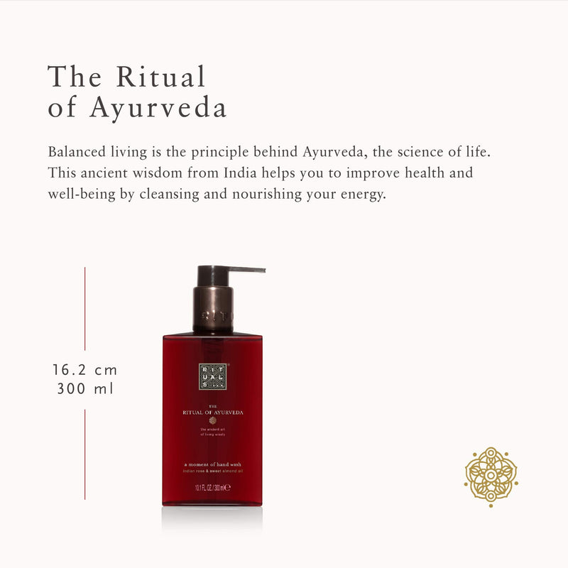 RITUALS Hand Wash from The Ritual of Ayurveda, 300 ml - With Indian Rose & Sweet Almond Oil - Soothing & Nourishing Properties 300 ml (Pack of 1) - BeesActive Australia