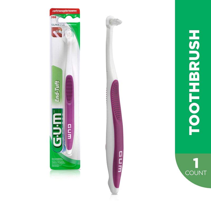 Butler G-U-M End-Tuft Brush Tapered 308R, Adult - 1 Ea ( Pack of 6 ) - BeesActive Australia