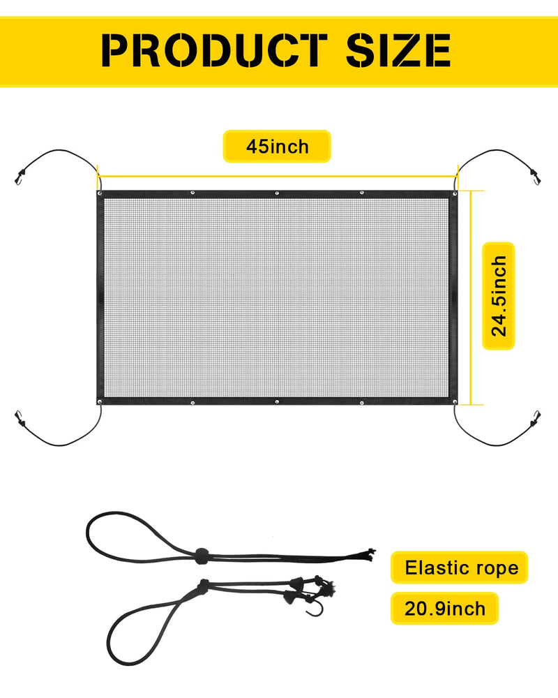 YONGMING SUV Dog Barrier Visible Car Divider for Dogs Easy to Clean Dog Car Accessories Pet Mesh Front Seat Net Universal for SUV,Truck,Vehicle,Automobile - BeesActive Australia