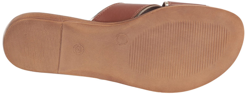 Bella Vita Women's Tab-Italy Flat Sandal 5.5 Whiskey Leather - BeesActive Australia