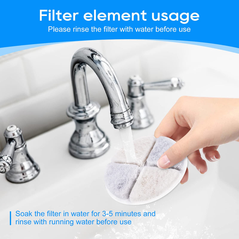 MyfatBOSS Cat Water Fountain Filters, 12 Pack Cat Filters for Water Fountain, Pet Water Fountain Filter Replacement, Pet Fountain Filter for petnf 101 oz/ 3 Liter Pet Water Fountain - BeesActive Australia