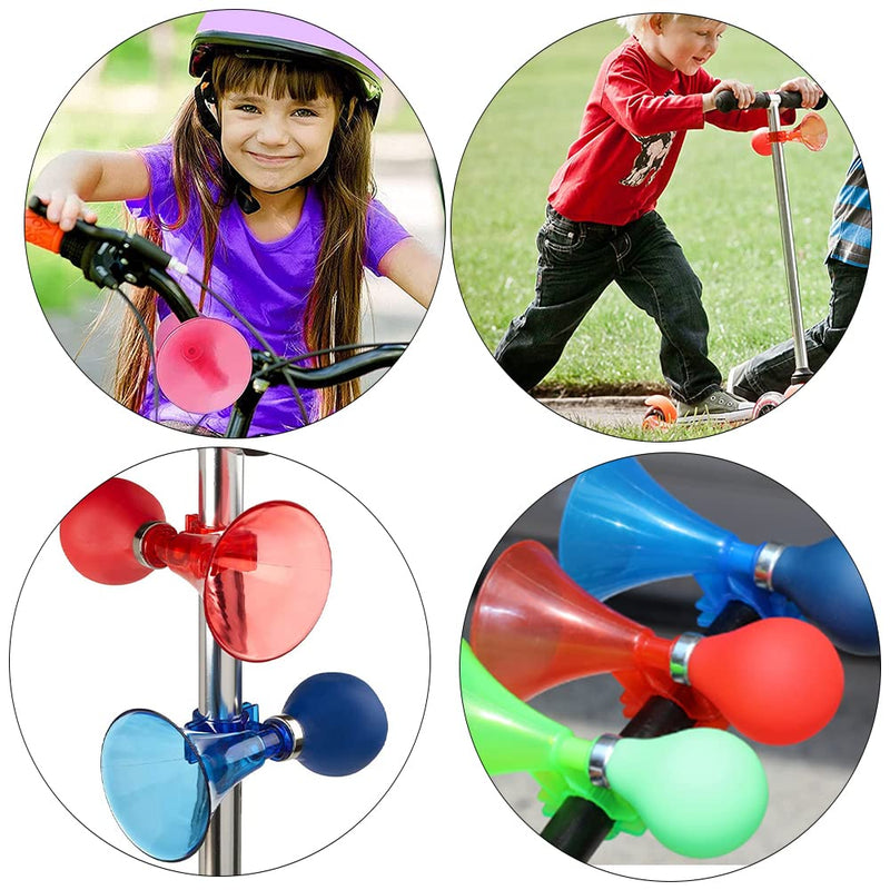 MAFLEN 3 Piece Manually Bike Bugle Loudspeaker Siren Hooter Snail Air Horn Cycle Hooter for Children Bikes - BeesActive Australia