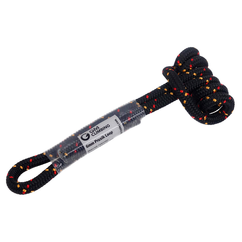 GM CLIMBING 6mm Prusik Cord Pre-Sewn 12in Prusik Loop for Climbing Arborist Rescue Mountaineering General Outdoor Use - BeesActive Australia