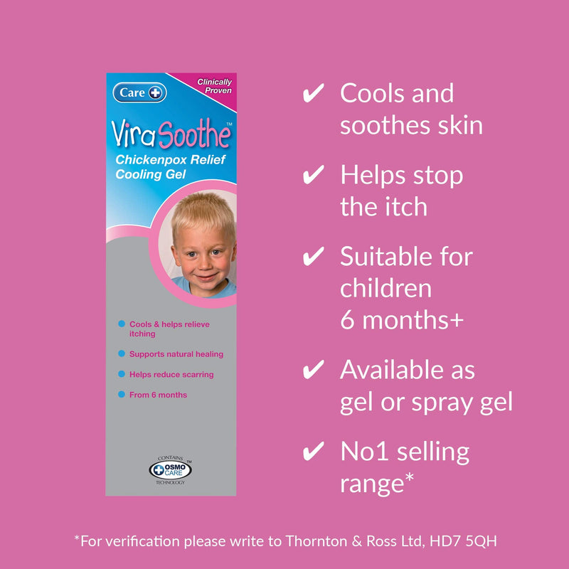 Care ViraSoothe Chickenpox Relief Cooling Gel 75g, Cools and Soothes Skin 75 g (Pack of 1) - BeesActive Australia