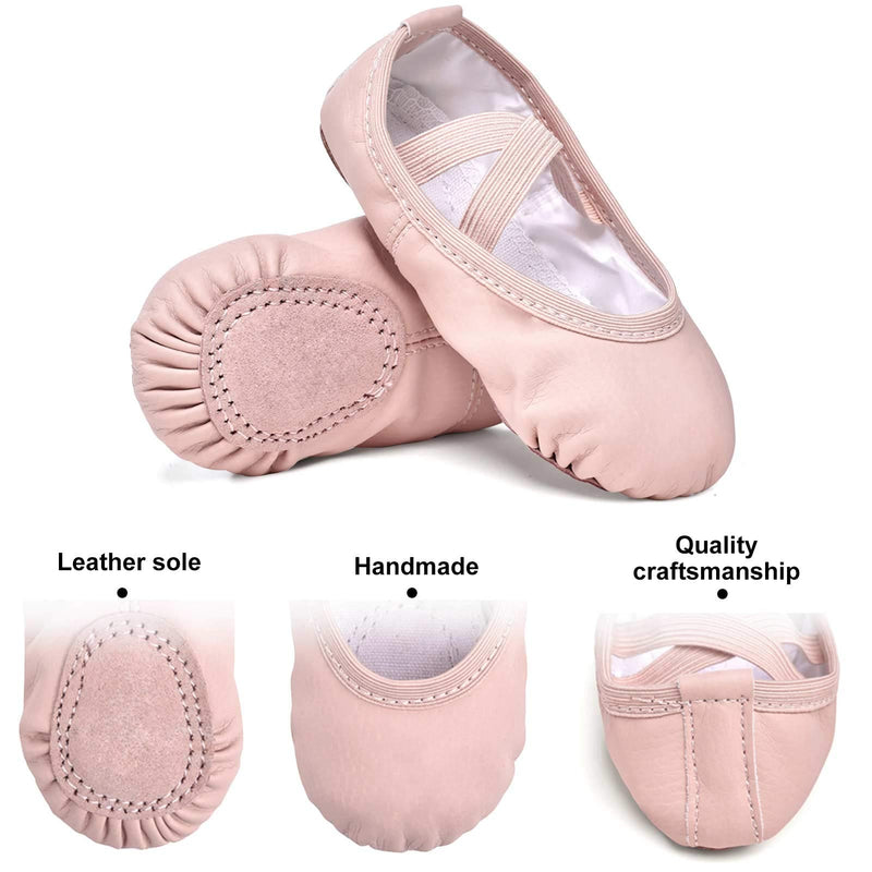 STELLE Girls Ballet Dance Shoes Slippers for Kids Toddler 5 Toddler Ballet Pink - BeesActive Australia