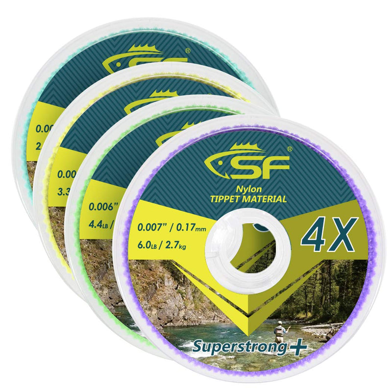 SF Clear Nylon Fly Fishing Tippet Line with Holder 30M 3-4-5-6X & Micro Split Shot Lead Combo (112Pcs/4 Size/1 Box) - BeesActive Australia
