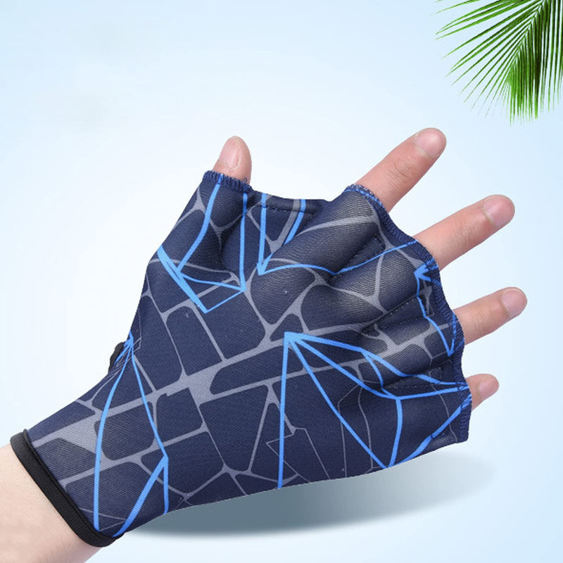 DEPHNES Nylon Swimming Gloves Aquatic Swimming Webbed Gloves Water Training Hand Webbed Hands Webbed Flippers Swim Gear Gloves Fit Aquatic Training Swim Costume Dive Hand Equipment Medium - BeesActive Australia