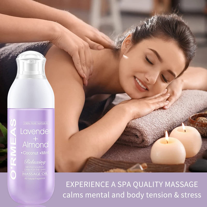 Massage Oil For Warming, Relaxing, Joint Pain Relief Sensual Massage Oil Lavender Almond Peppermint And Coconut Massage Oils For Massage Therapy Moisturizing Body Oil For Men And Women 5.1 Fl.Oz - BeesActive Australia