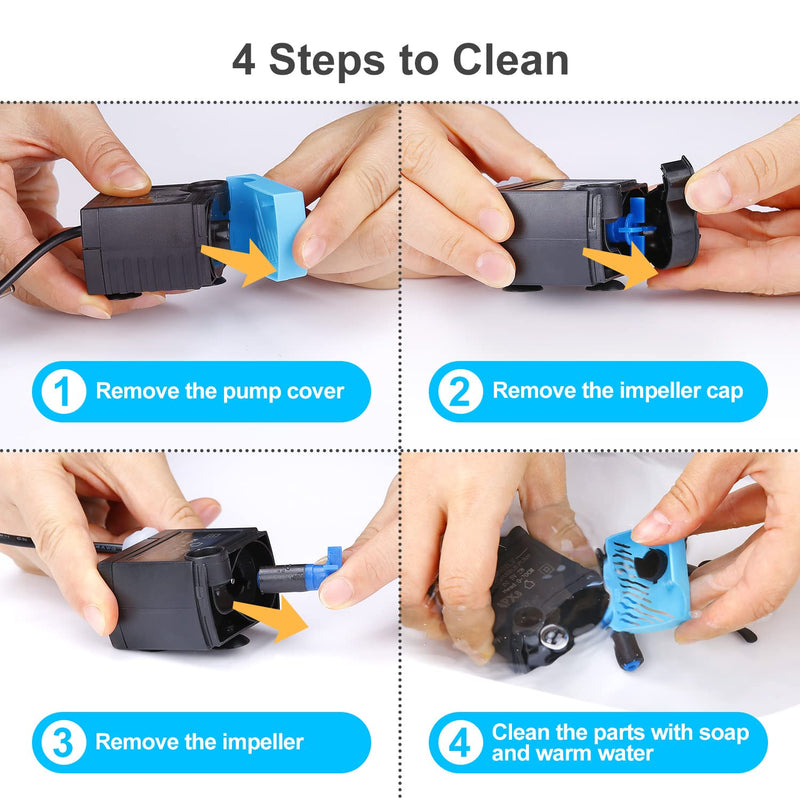 SanKlev SP-400LV Cat Water Fountain Pump,5V USB Replacement Pump for Platinum Pet Drinking Fountains Compatible with Platinum Dog and Cat Water Dispensers - BeesActive Australia