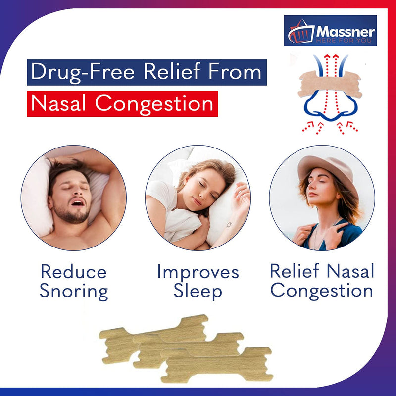 100 Medium Nasal Strips Anti Snore Aid for Fast Relief- Stops Snoring aids for Men Better Sleep Nose Strips Gentle 55x16mm, Big 3 Month Supply - BeesActive Australia