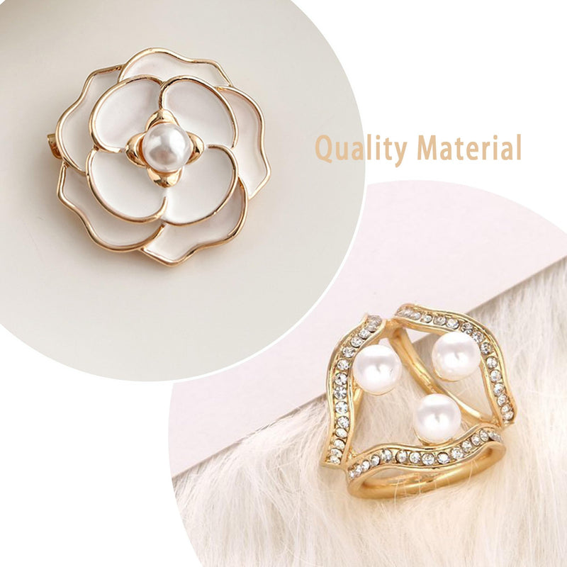 Roizsx scarf buckle rings for women tshirt clips for the side 3PCS scarf buckle-2 - BeesActive Australia