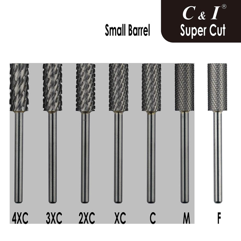Super Cut Upgrade Edition, Small Barrel Nail Drill Bit for Electric Manicure Drill Machine, Remove the Nail Gels, Acrylic Gels, or Dip Powder (Fine -F) Fine -F - BeesActive Australia