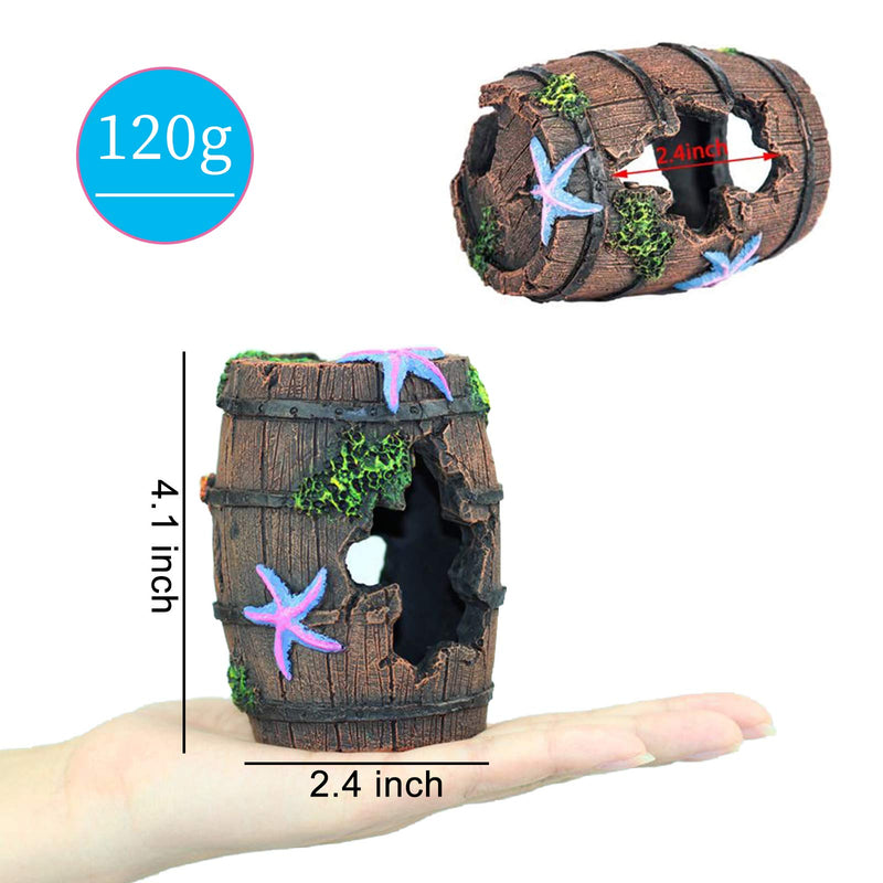 WishLotus Aquarium Fish Tank Decorations, Theme Plastic Plants Fish Cave Aquarium Castle Mermaid Ornaments, Shipwreck Hideouts Fish Tank Accessories Décor - BeesActive Australia