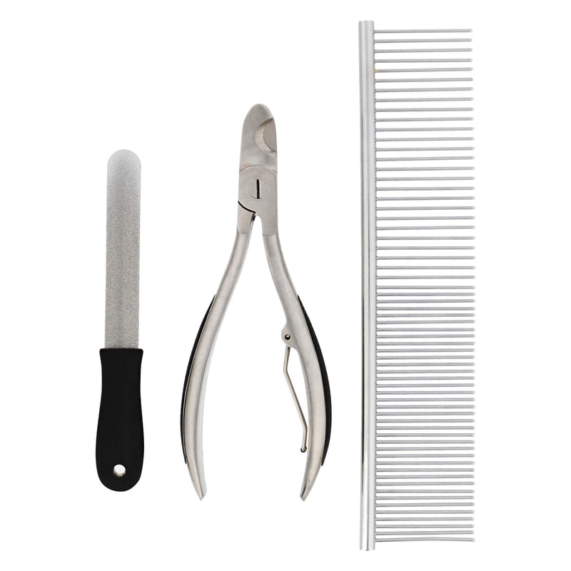 MiMu Large Dog Nail Clippers for Thick Nails - Steel Dog Nails Trimmer Tool with Comb and Nail File for Large Small Pets - BeesActive Australia