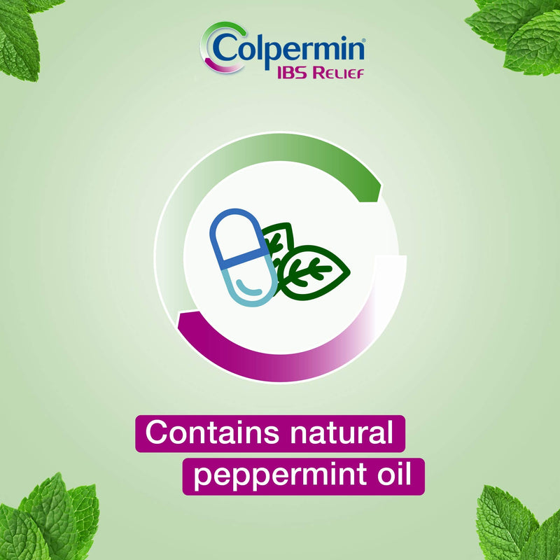 Colpermin IBS Relief - Peppermint Oil Capsules for Irritable Bowel Syndrome – Colpermin Capsules - 100 Pack - BeesActive Australia