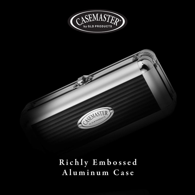 [AUSTRALIA] - Casemaster Sole Aluminum Slim Profile Dart Case Holds 3 Steel Tip and Soft Tip Darts with Enough Space to Keep Flights in Shape, Features Built-in Pockets for Other Accessories 