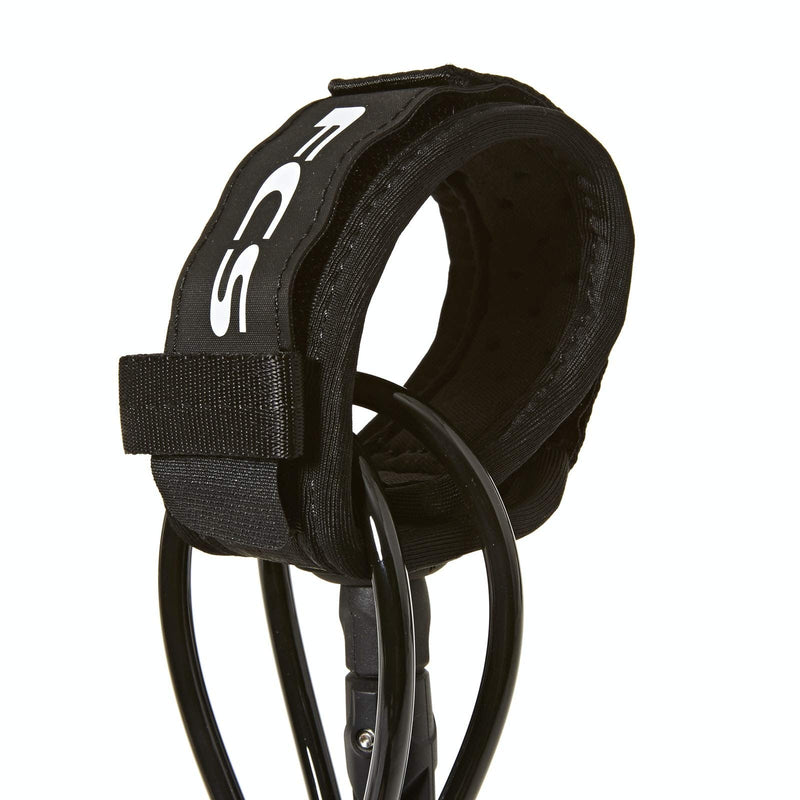 FCS Comp Surfboard Leash - Black - 6' - BeesActive Australia