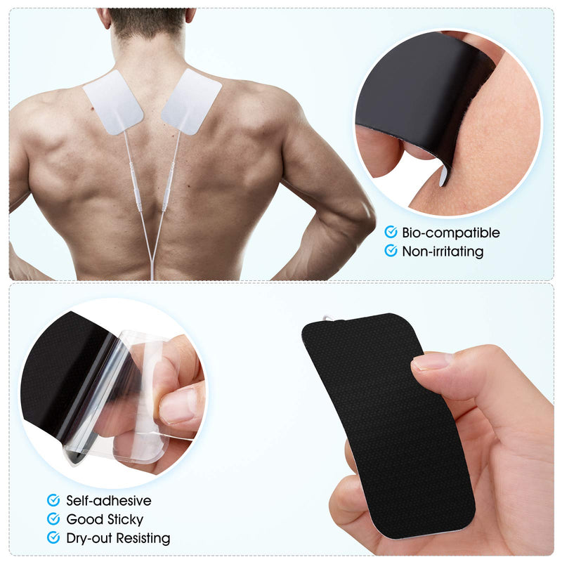 LiteTour 10 Pieces Large Electrode Pads for TENS Unit Replacement Pads for TENS Machine - BeesActive Australia
