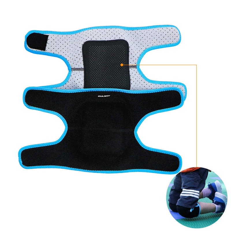 Sborter Adjustable Soft Elbow Pads and Knee Pads for Kids, Child Protective Pad Sets for Bicycle Roller Skating Basketball Football Volleyball Dancing Kneeling Blue M - BeesActive Australia