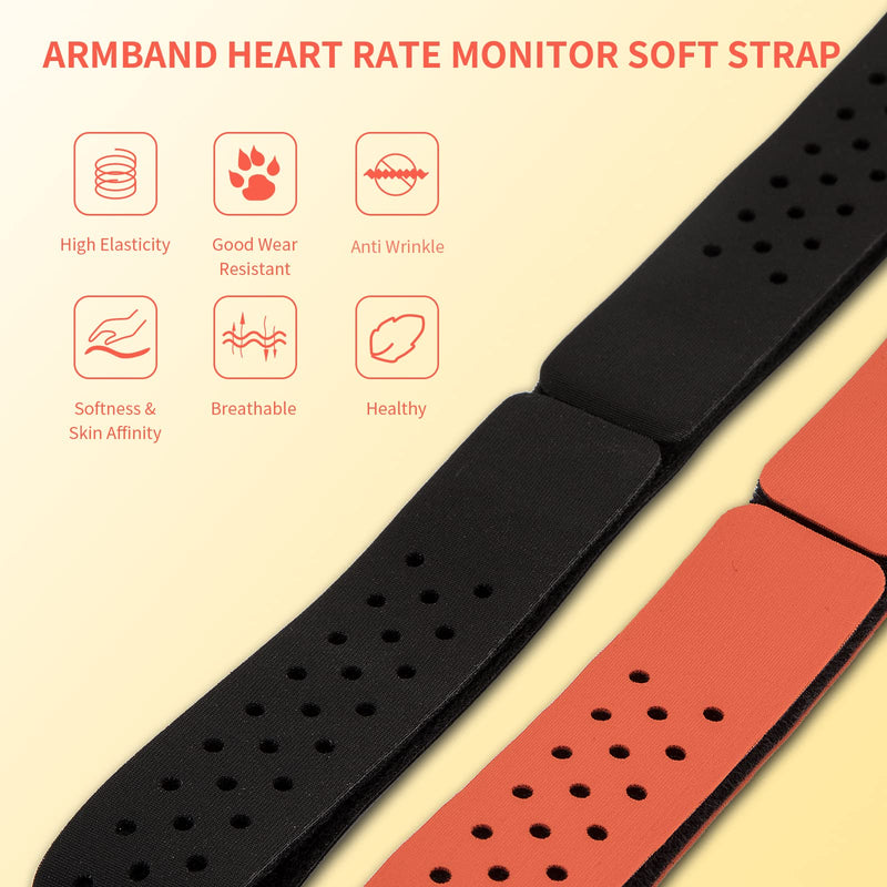 LIVLOV V11 Armband Heart Rate Monitor Soft Strap, Adjustable and Breathable Replacement Armband Strap Compatible for LIVLOV, Polar, Wahoo, Powr Labs, VorTec, smartLAB, XOSS Optical Heart Rate Sensor - BeesActive Australia