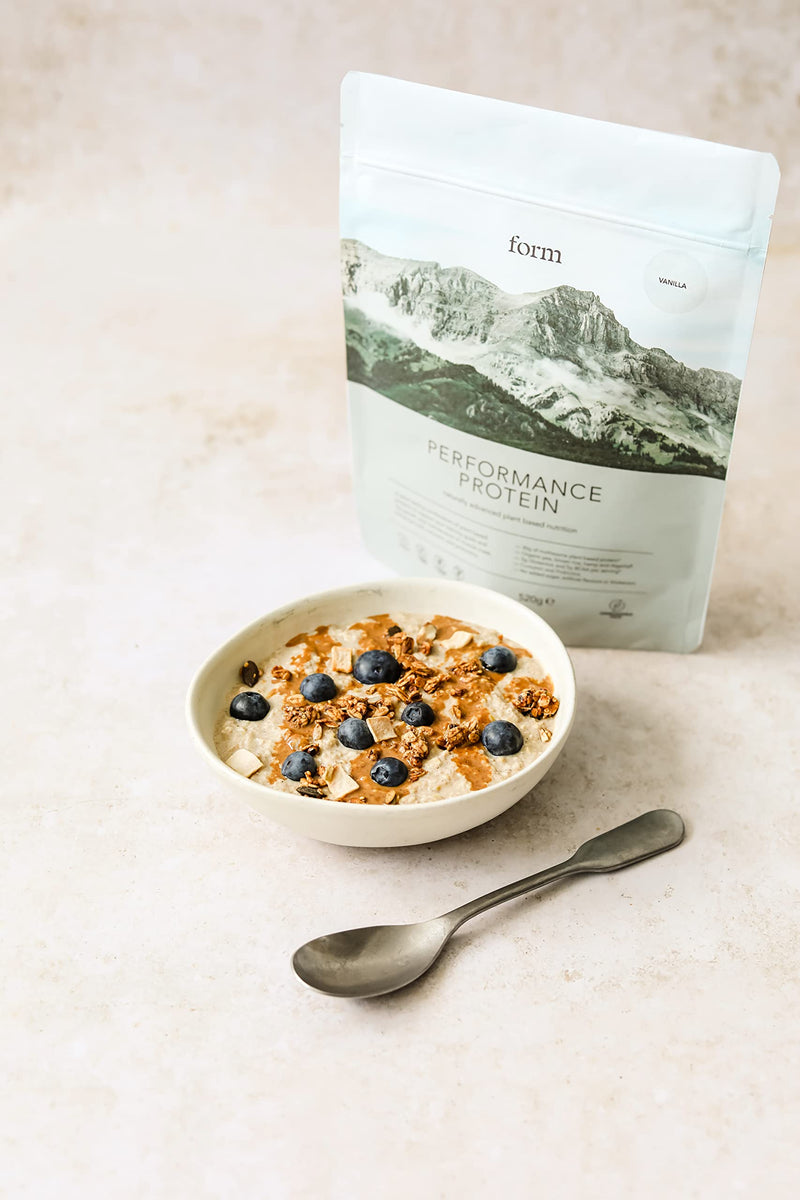 Form Performance Protein - Vegan Protein Powder - Complete Amino Acid Profile with BCAAs and Digestive Enzymes. Perfect Post Workout. Tastes Great with Just Water! (Vanilla) Vanilla 520 g (Pack of 1) - BeesActive Australia