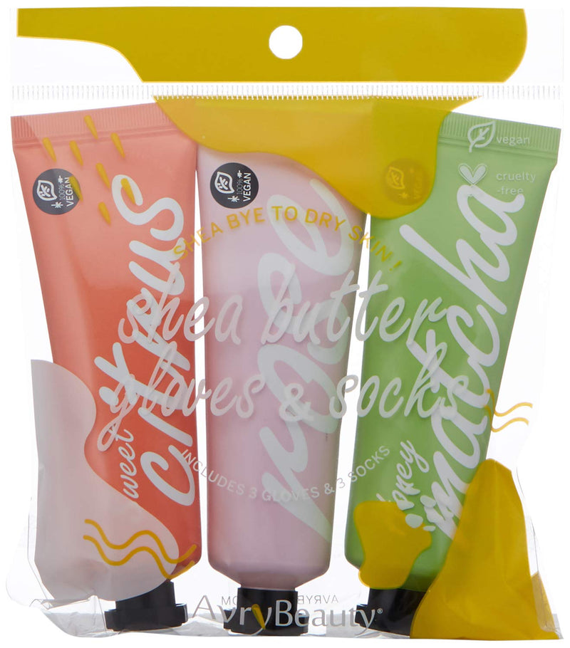 AvryBeauty Holiday Shea Butter Trio (Sweet Citrus, Rose Water & Honey Matcha), 1 ct. - BeesActive Australia