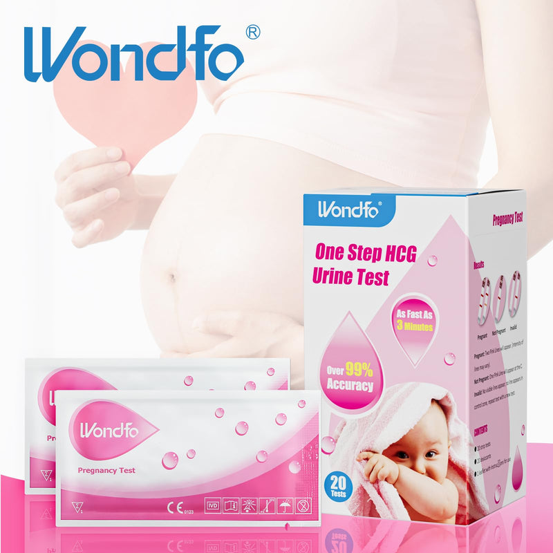 Wondfo Pregnancy Test Strips 20x Early Pregnancy Tests 10mIU Sensitive Tests up to 6 Days Detection for Home Fertility Test - BeesActive Australia