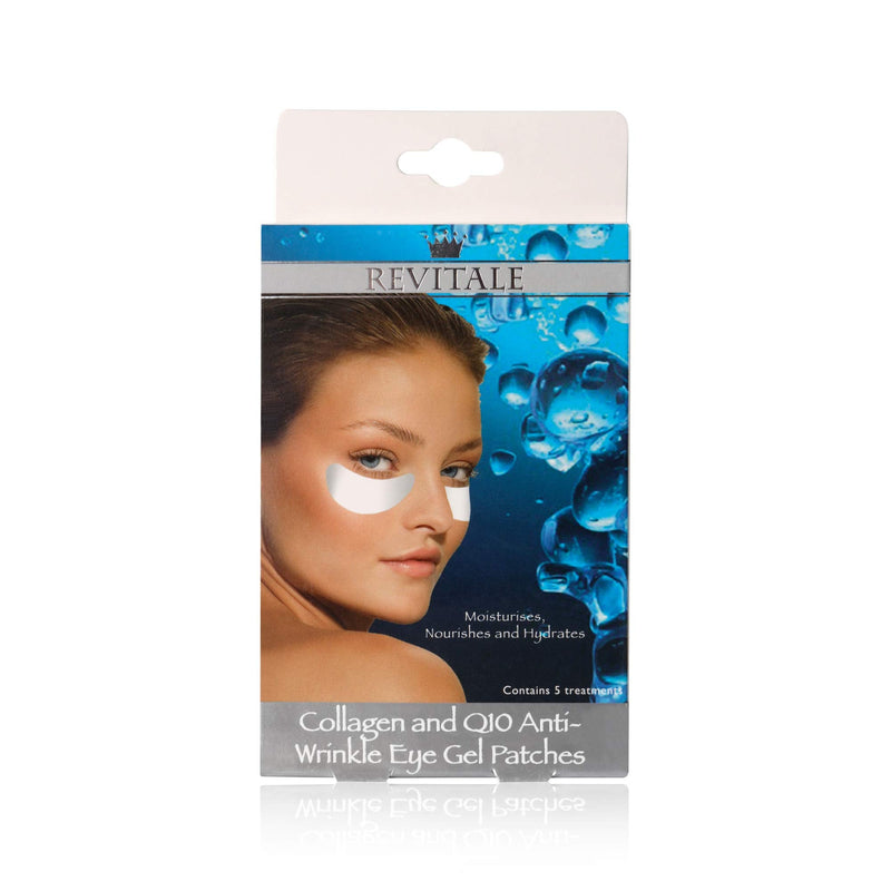 Revitale Collagen and Q10 Anti-Wrinkle Eye Gel Patches - Moisturises & Hydrates (3 Boxes)(15 Patches) - BeesActive Australia