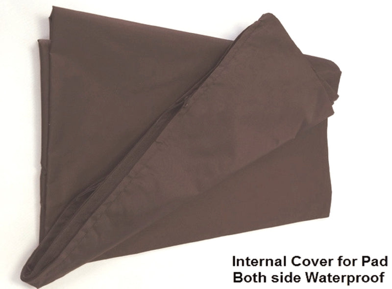 Dogbed4less Internal Duvet Case Waterproof Zipper Dog Bed Cover for Small Medium to Extra Large Pad Insert Stuffing Pet Bed - Cover Liner Only 1 Pack 37"X27"X4" - BeesActive Australia