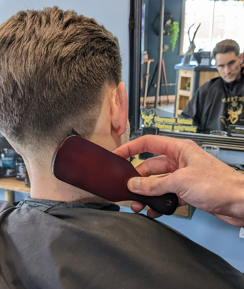 Kobe Professional Wooden Club Brush - 100% Boar Bristles in Dark Wood Body - Ideal for beard or hair and both Men and women. - BeesActive Australia