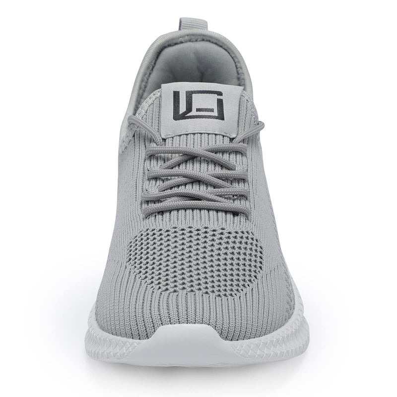 LCGJR Men's Running Shoes Ultra Lightweight Breathable Comfortable Walking Shoes Casual Fashion Sneakers Mesh Workout Shoes 7 Lightgrey - BeesActive Australia