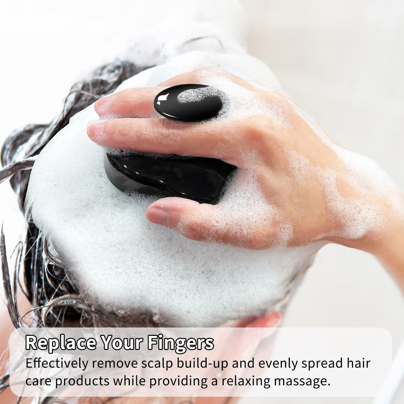 FREATECH 2-Pack Scalp Massager Shampoo Brush, Shower Hair Scrubber Scalp Exfoliator with Flexible Silicone Bristles for Dandruff Removal and Hair Growth, Wet and Dry Use for Men, Women, Kids, Pets Black & Green - BeesActive Australia