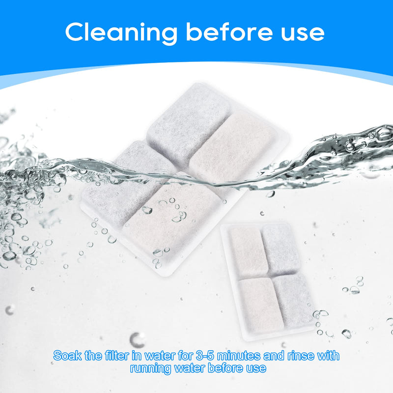 MyfatBOSS Cat Water Fountain Filter, 8+8 Pack Filters for Cat Fountain, Cat Water Filter Replacement, Pet Fountain Replacement Filters for furrybaby 2L Cat Water Fountain - BeesActive Australia
