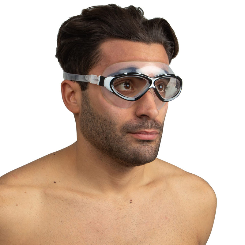 SEAC Profile, Swimming Mask Goggles for Men and Women Black/White - BeesActive Australia