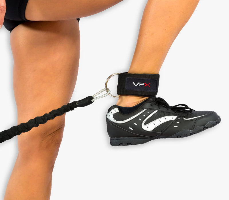 VPX Ankle Wrist Straps For Cable Machines & Resistance Bands | Adjustable Padded Neoprene Heavy Duty Rings | Exercise Cuff Attachment | Home, Gym, Fitness, Hips, Glute, Legs, Arms, Abs, Men, & Women - BeesActive Australia