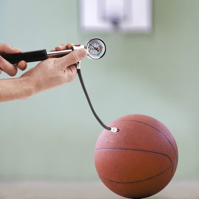 Ball Pump with Pressure Gauge, eBall Sports Ball Air Pump with Inflation Needles & Pressure Release Valve for Basketball, Football, Soccer Ball, Rugby, Volleyball and Other Inflatable Balls - BeesActive Australia