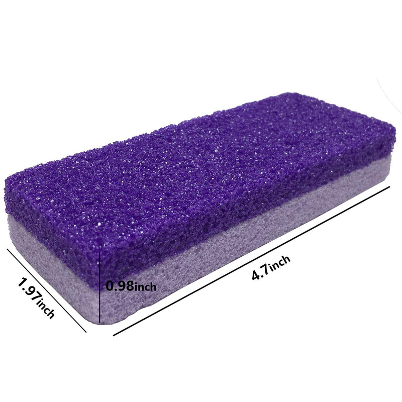 4 Pcs Foot Exfoliator Pedicure Tool Foot Callus Remover Scrubber (Purple) - BeesActive Australia