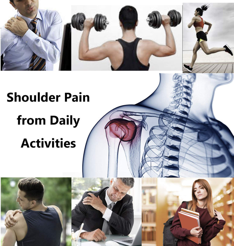 Wonder Care-Left Right Shoulder Immobilizer Arm Sling Elastic Brace for Clavicle Collar Bone Dislocation Subluxation Shoulder stabilizer Compression Brace After Rotator Cuff Surgery - Black(36"-40") Size-3(36"-40") - BeesActive Australia