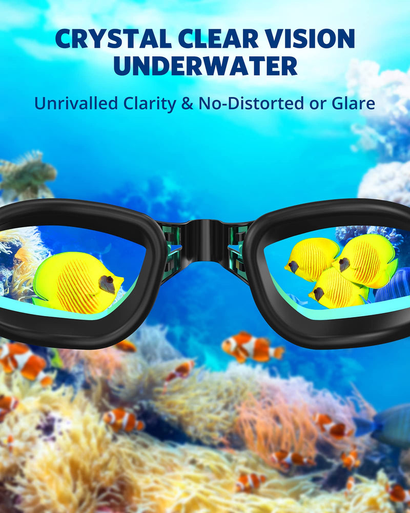 Aegend Swim Goggles, Swimming Goggles No Leaking Full Protection Adult Men Women Youth Aqua - BeesActive Australia
