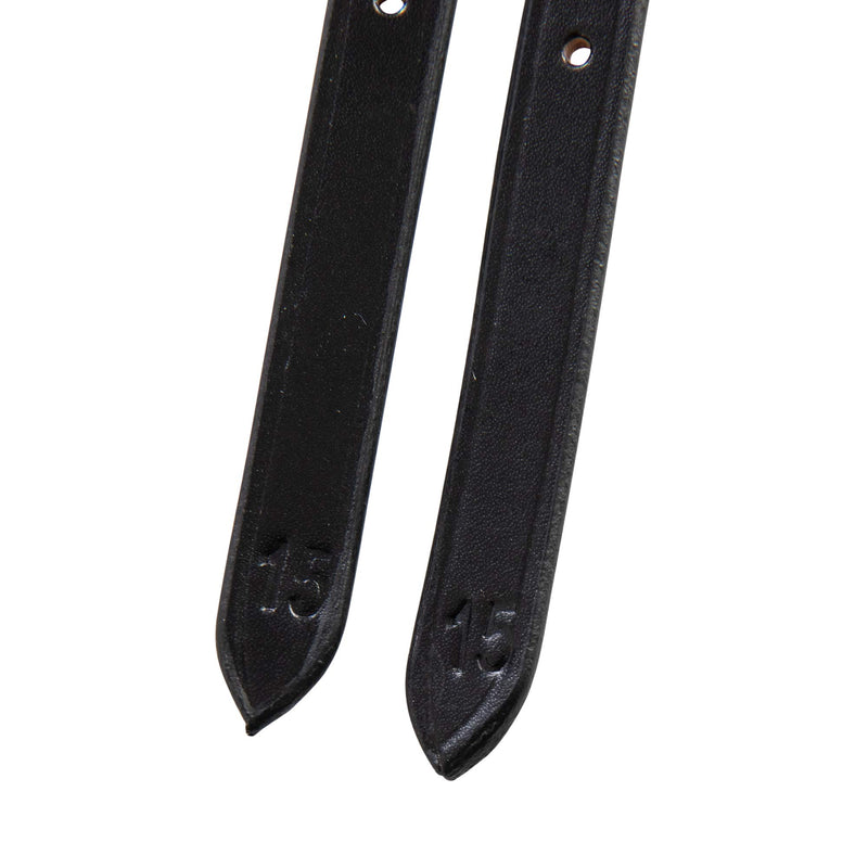 [AUSTRALIA] - Huntley Equestrian Premium English Leather Spur Straps, Black 18" Inches Long 