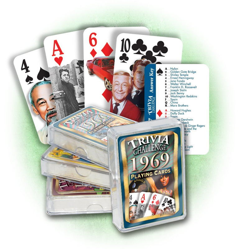 [AUSTRALIA] - Flickback 1969 Trivia Playing Cards Birthday Gift 