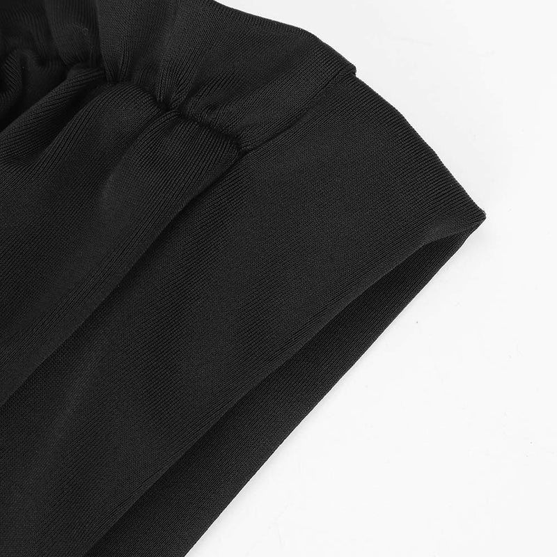 Women Swimming Cap Bathing Anti-Slip Elastic Pool Gym Underwater Sport Turban Comfortable Elegant Non Waterproof Swim Hat Wrap Black - BeesActive Australia