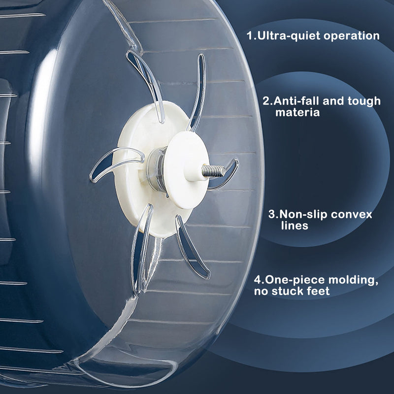 WHFPS Silent Hamster Exercise Wheel - Hamster Toy Accessories Running Spinner Quiet Hamster Runner for Small Animal Pet Gerbil Dwarf Syrian Hamster Hedgehog Rat Mouse Mice etc. 7.9 Inch - BeesActive Australia
