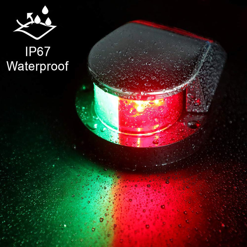 [AUSTRALIA] - Obcursco Boat Navigation Light, Marine LED Navigation Light, Boat LED Bow Light. Ideal for Pontoon, Skiff, and Small Boat 