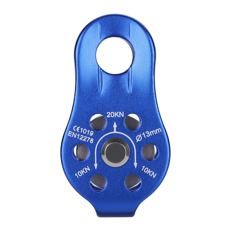 NAXEN 20kN Micro Pulley Climbing Pulley Aluminum Pulley Blue - BeesActive Australia