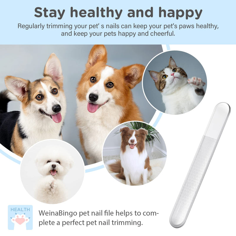 WeinaBingo Dog Nail File Paw Grooming, Gentle, Painless Pet Nail Filer for Claws and Paws, Ideal for Dogs, Cats, Birds - BeesActive Australia